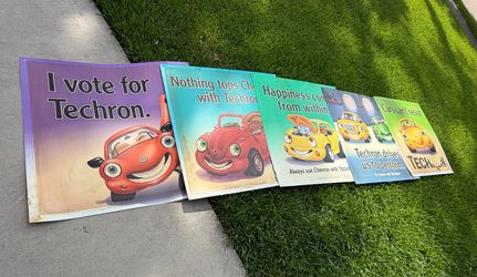 Chevron Cars / Chevron Techron gas station signs ($350 for all or $25 for one)
