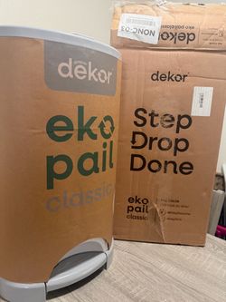 Dekor Eko Pail Classic Diaper Pail White