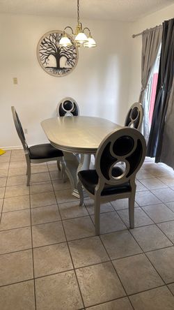 Table set with chairs