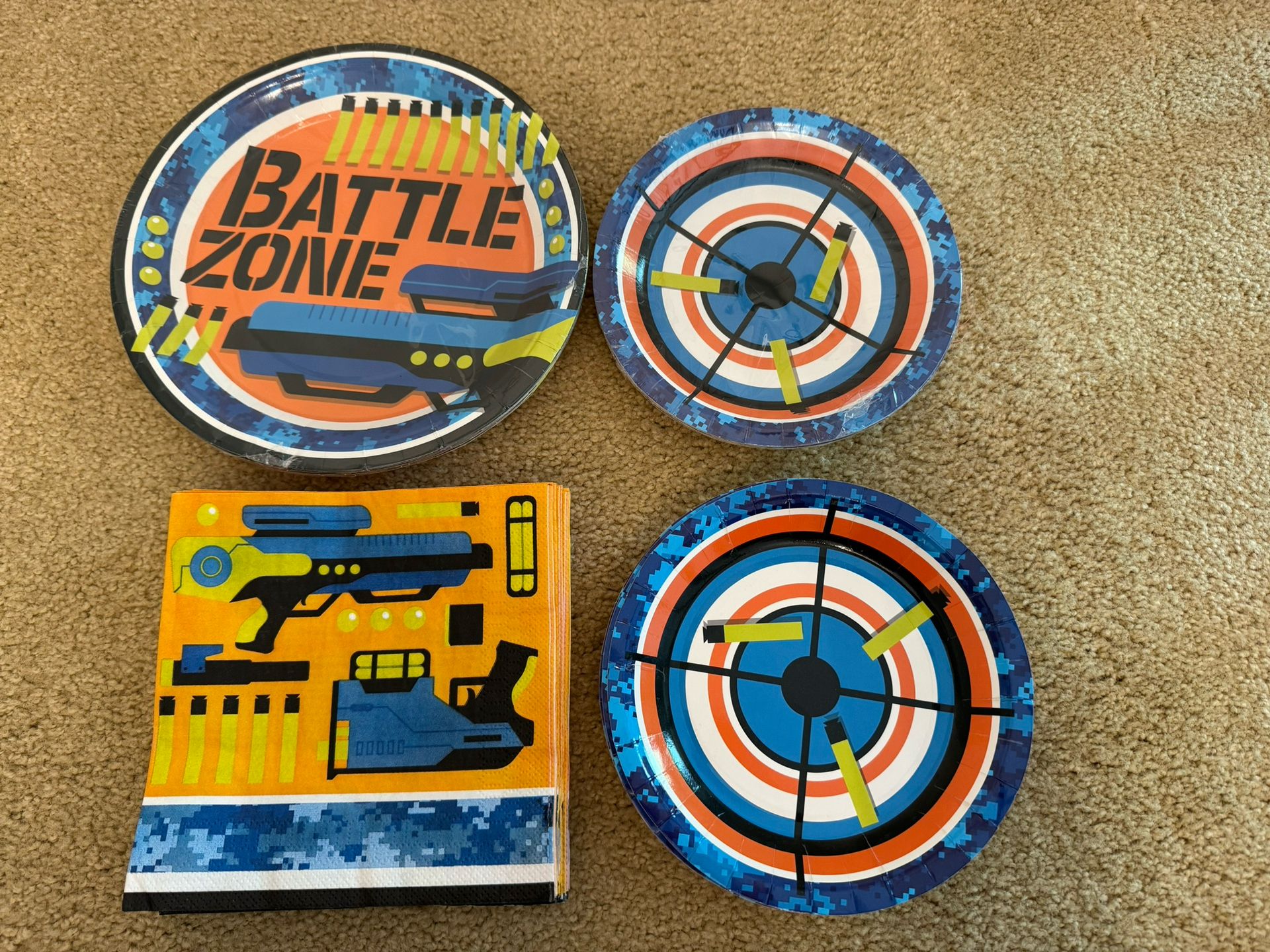 Dart Battle Party paper products 