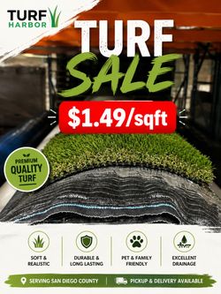 New Artificial 86oz Turf on sale $1.49/sqf🚨