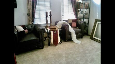 2 Chesterfield Style Chairs - PROJECT
