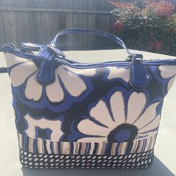 Coach Blue Poppy Shoulder Bag