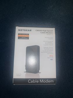 netgear cm500 high speed cable modem