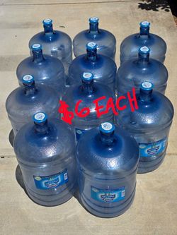 5 Gallons Water Bottle $6 Each