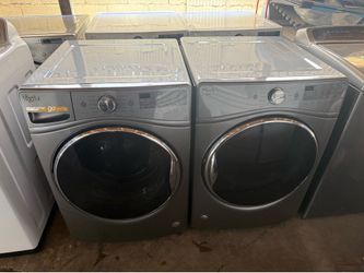 Whirlpool washer and electric dryer  45 days warranty