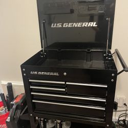 U.S. General 5 Drawer Tool Cart