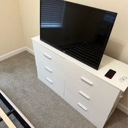 Dresser and tv