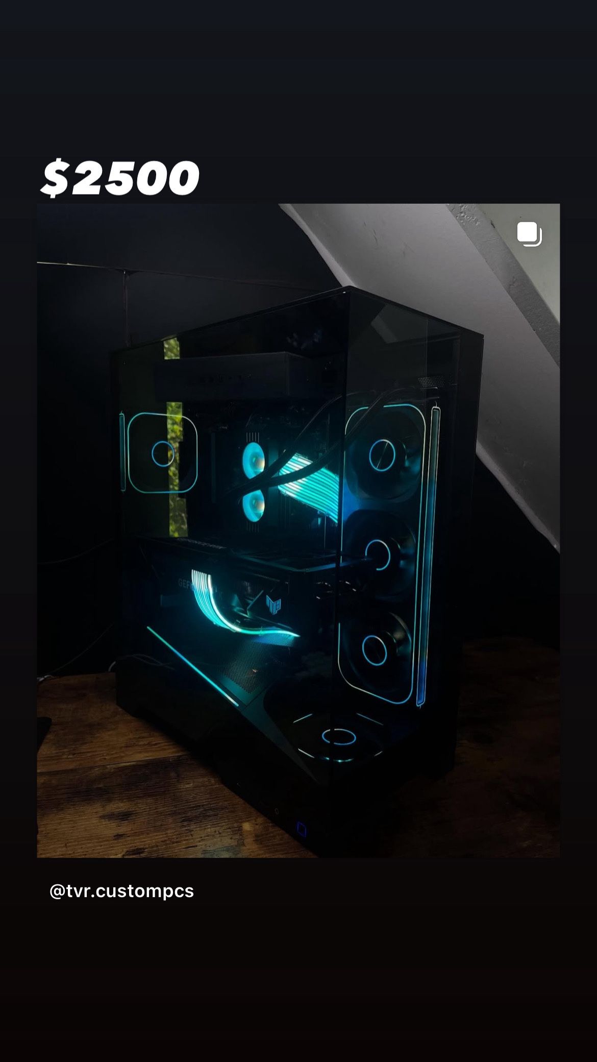 Gaming PC - RTX 4080 - i9 12900k - 64gb - 2500GB SSD - RGB - Productivity - Liquid Cooled - LCD -