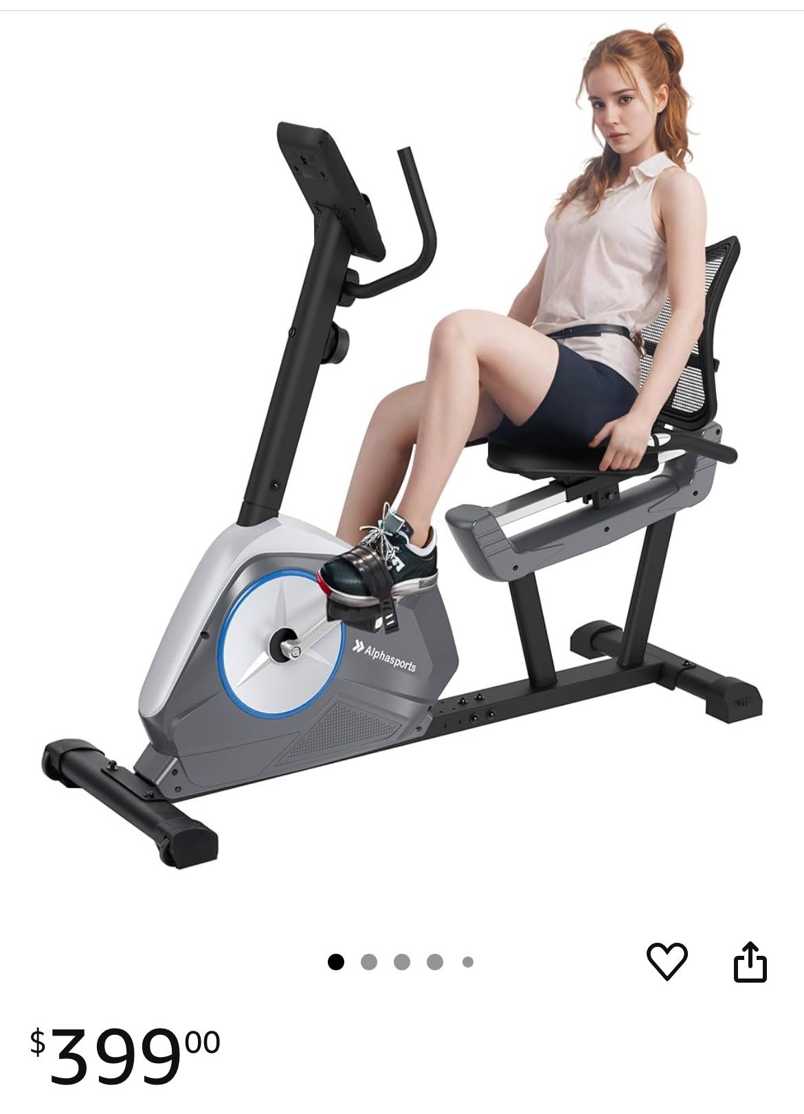 Recumbent Exercise Bike for Adult and Seniors,LUXECYCLES