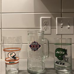 80’s Vintage NFL Glassware