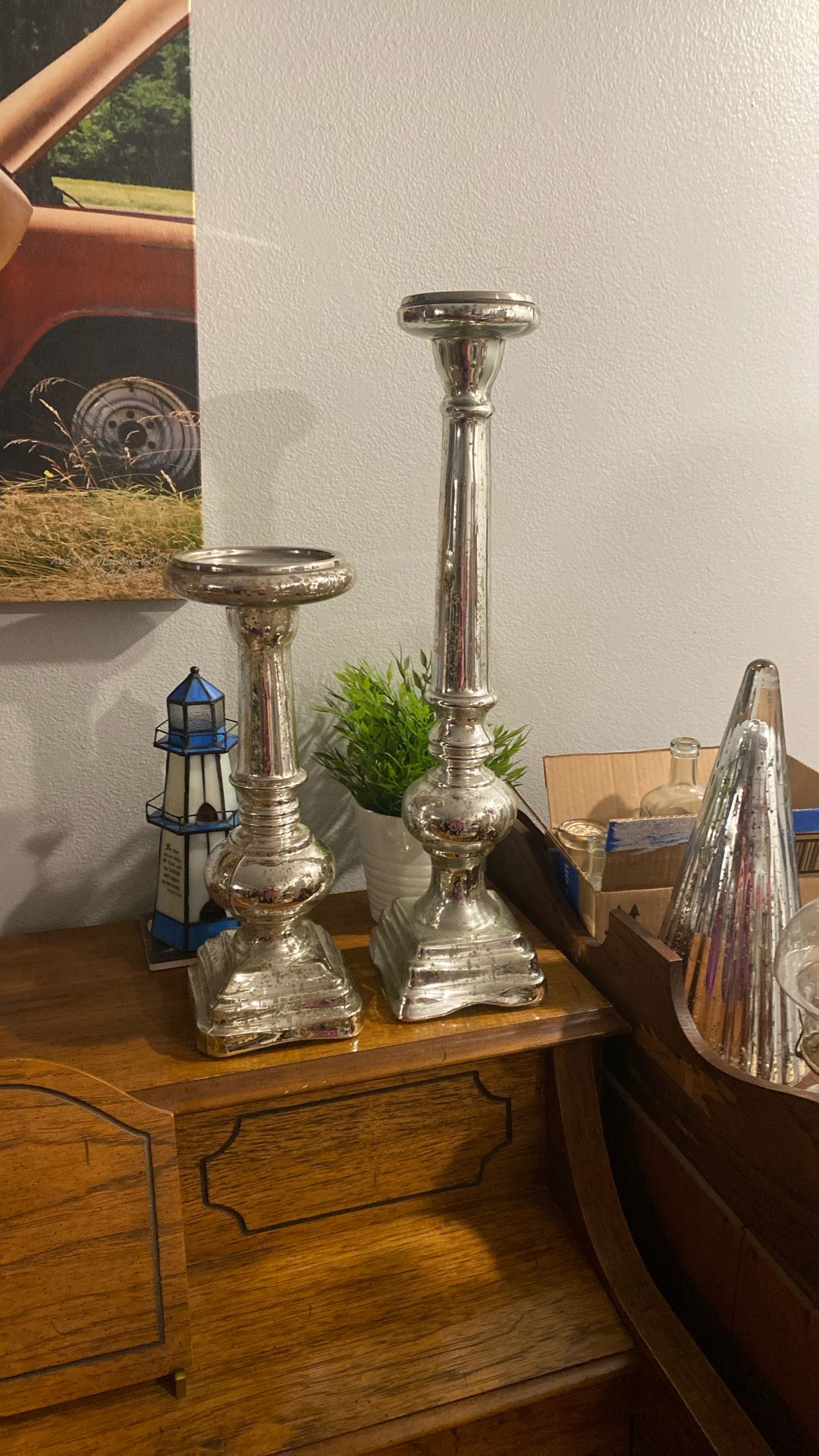 Pottery Barn Candle Holder (2)