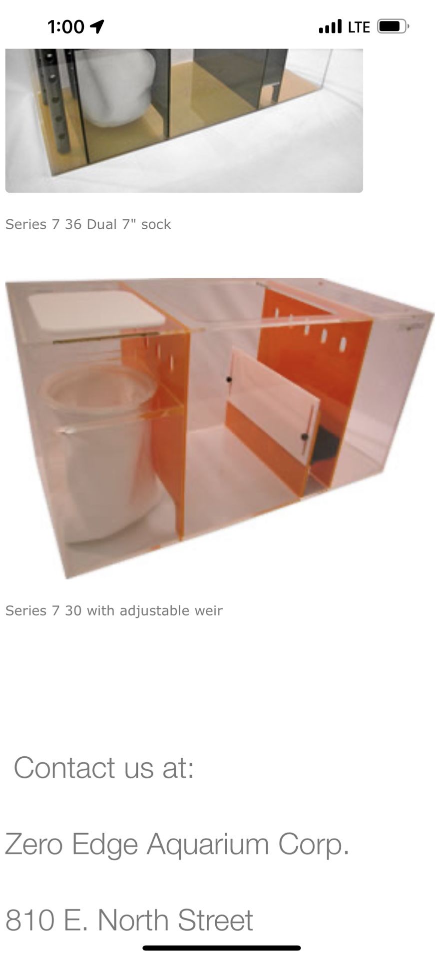 fish tank sump zero edge