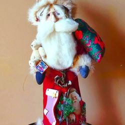 Rare Vintage Santa Claus Doll Collectable Figurine holiday present Christmas tree home house decor