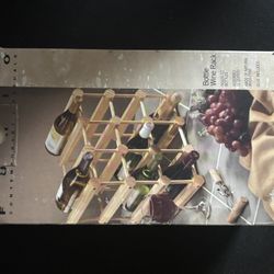 New 12 Bottle Pine Wood Wine Rack