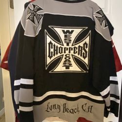 Rare Vintage West Coast Choppers Sweatshirt Jersey Jacket Size X-LARGE 