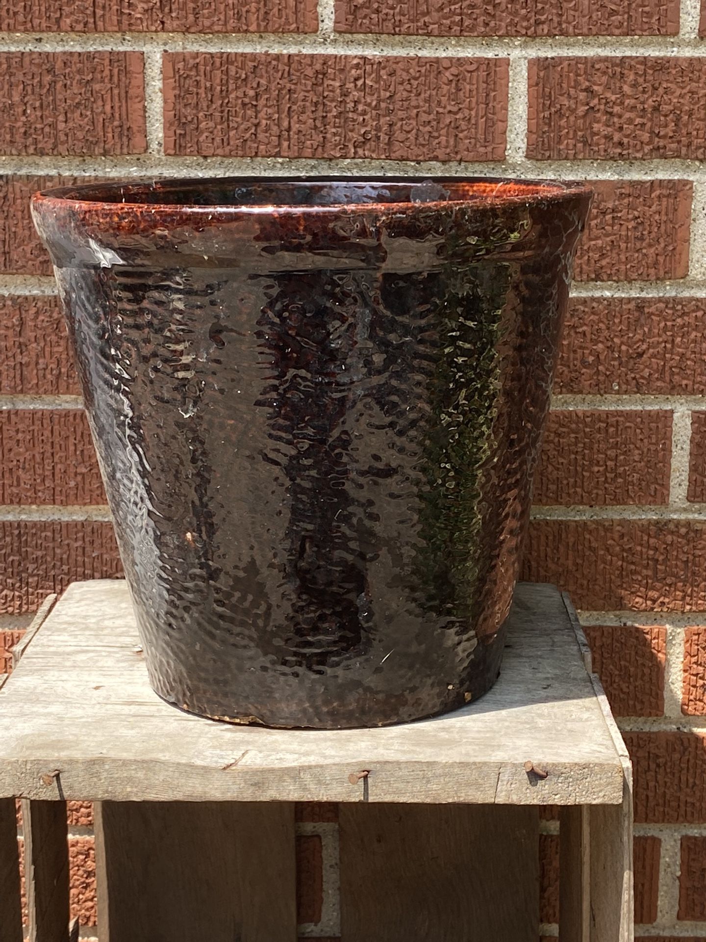 Glazed Ceramic Flower Pot