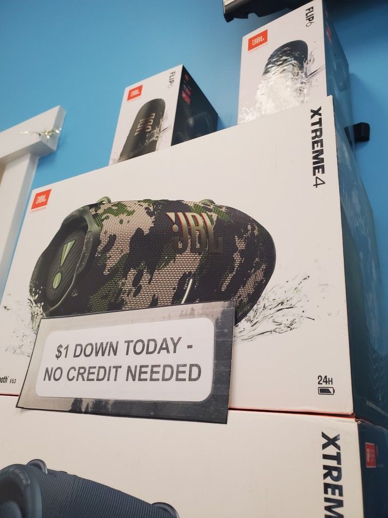 JBL XTREME 4 SPEAKER BRAND NEW - $1 DOWN TODAY, NO CREDIT NEEDED - WARRANTY INCLUDED