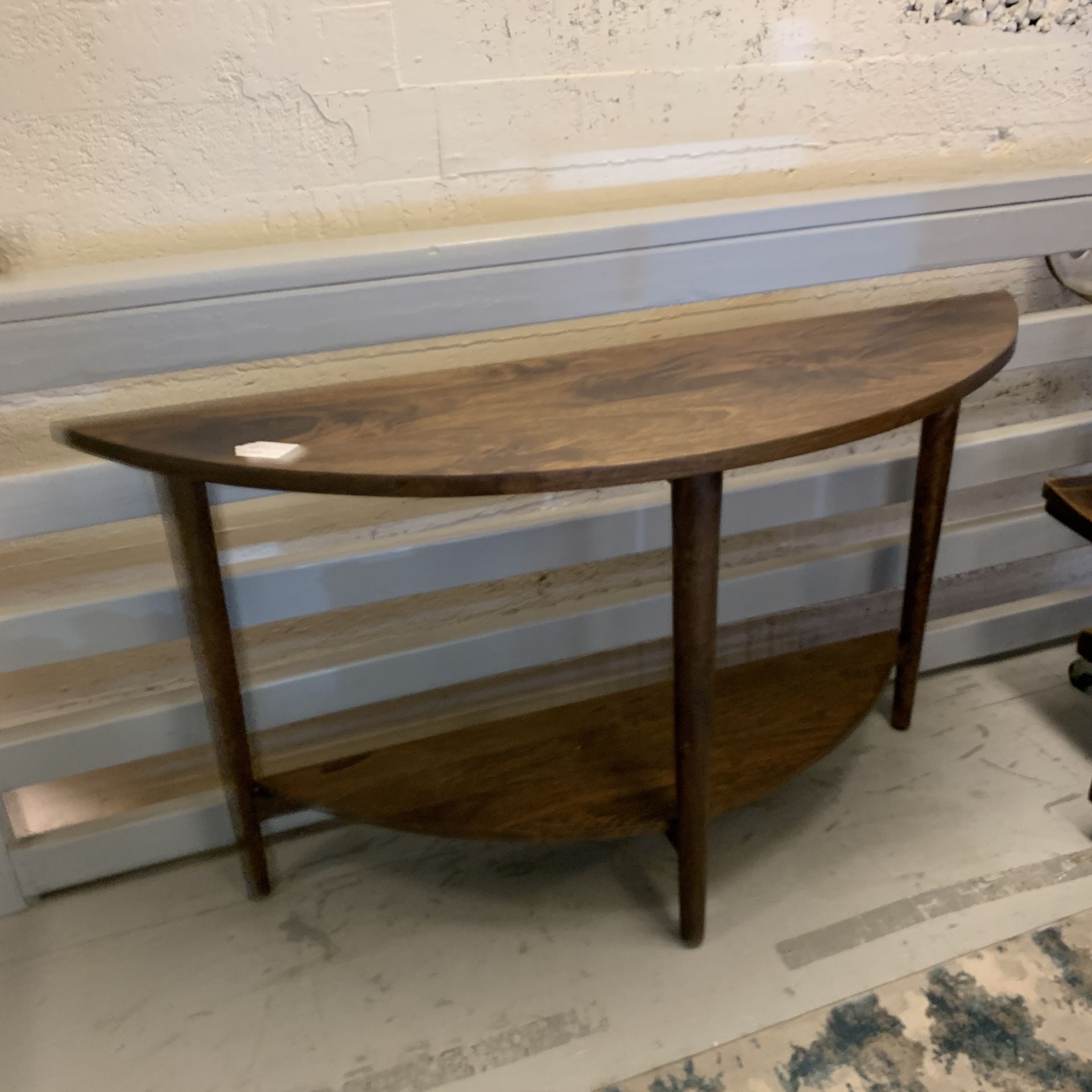 Half Moon Mango Wood Console Table