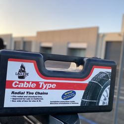 pair of two (2) cables Laclede 1038 Snap-Lock Cable Radial Tire Snow Chains BRAND NEW Open Box