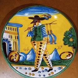 Old Ceramic Plate From Italy