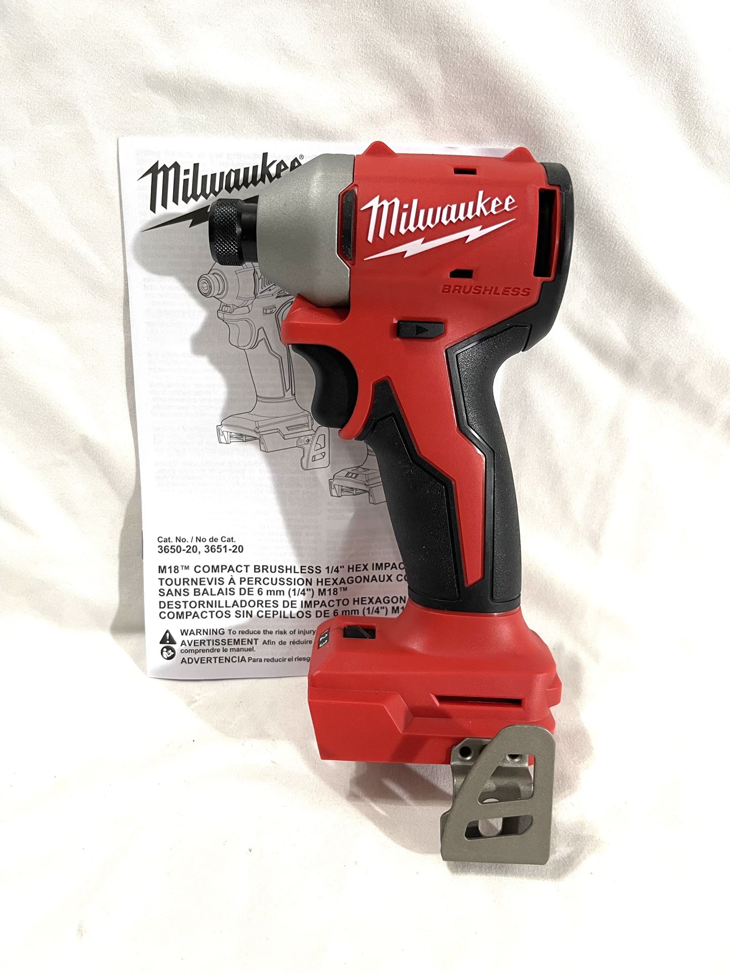 Brand New Milwaukee M18 Brushless Three Speed Impact Driver. Retails for $159 for tool only.