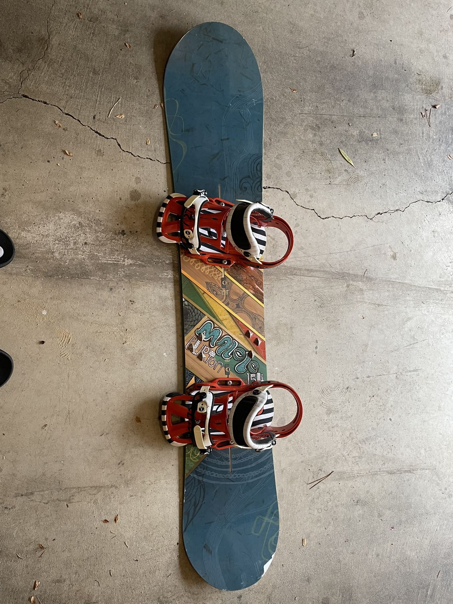 Burton Malolo Snowboard And Bindings