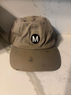 Khaki Dad Hat with M Logo