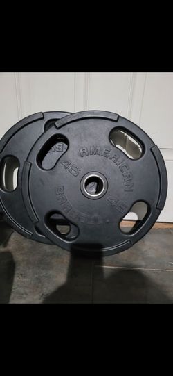 American barbell rubber weights
