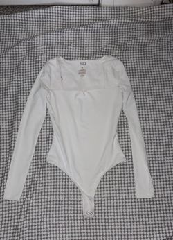 SO Long Sleeve Bodysuit White XS