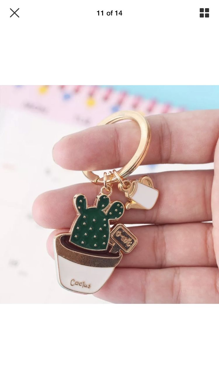 Cactus keychain