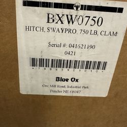 Trailer Hitch Blue Ox Sway Pro 