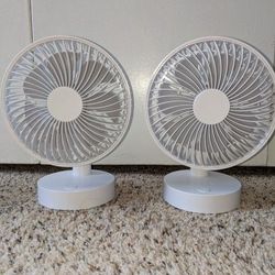NEW Pack Of 2 Desk Fans