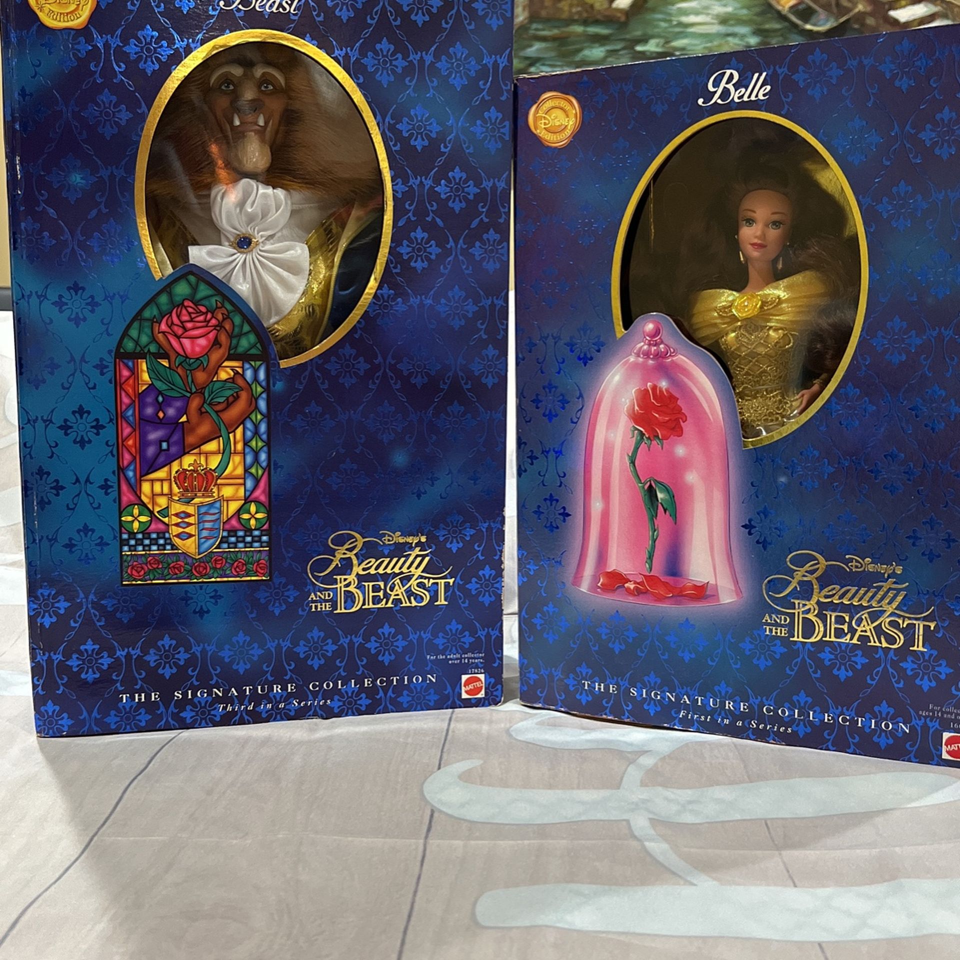 Disney's Beauty And The Beast Belle & The Beast Collector’s Doll Sealed