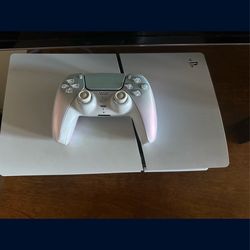 Ps5 slim 1TB With Iridescent controller