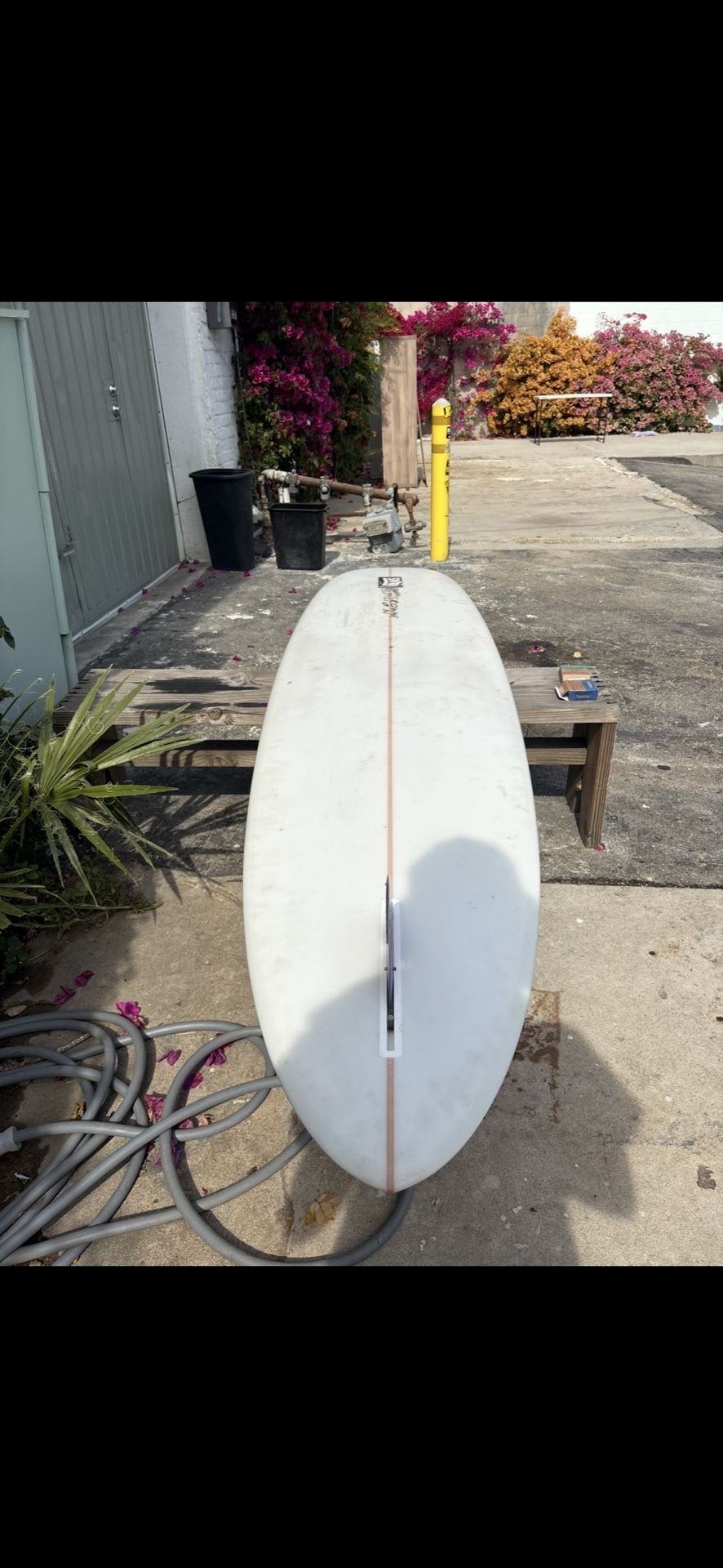 9’2 Alex Knost Brown microwave Television BMT SuperModel Longboard Surfboard