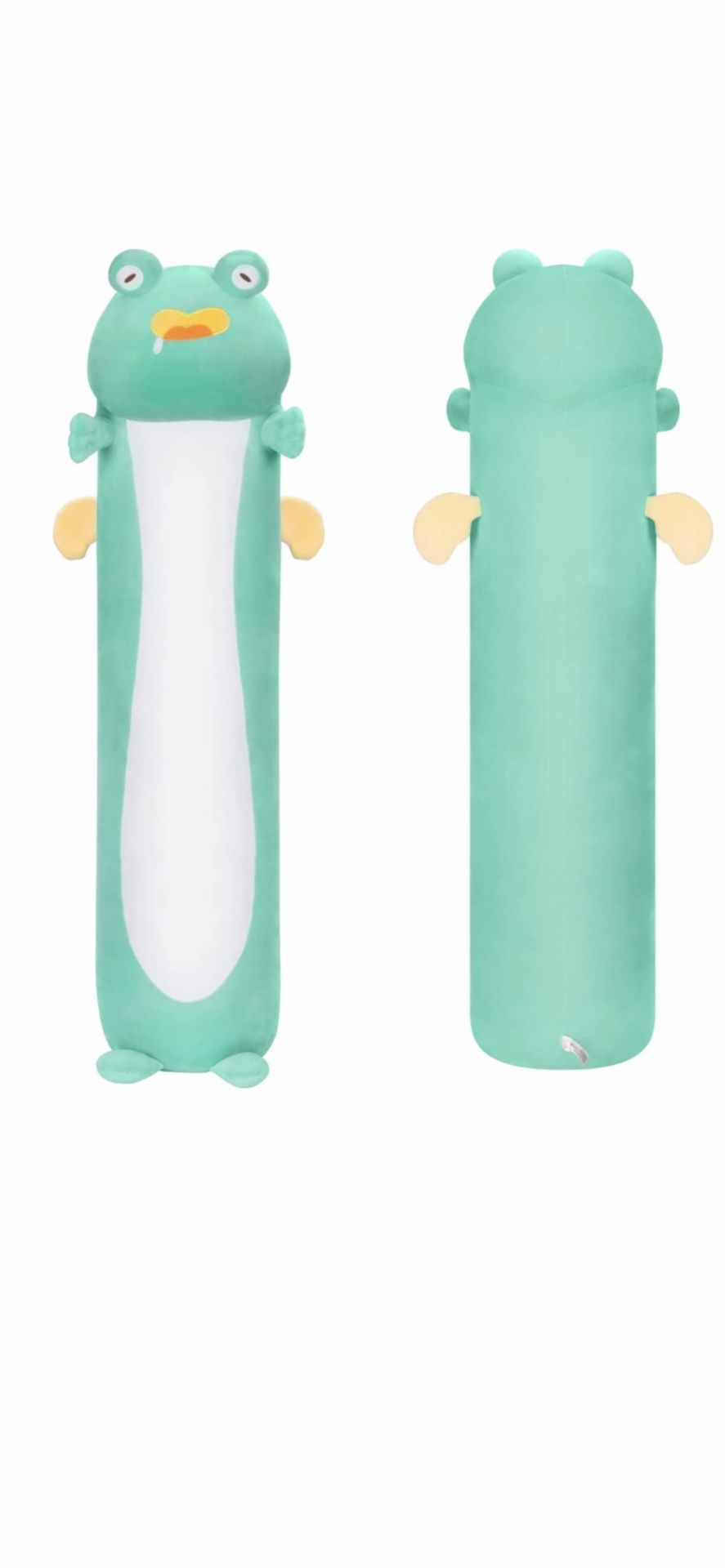 Mewaii Long Frog Plush Body Pillow, 44” Cute Green Frog Stuffed Animals Soft Plushies