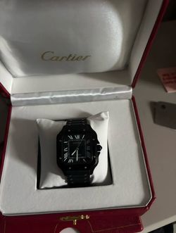 Black Cartier watch