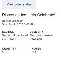 Disney On Ice Tickets