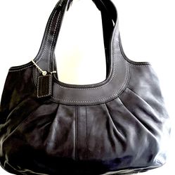 Coach Leather Tote Bag.