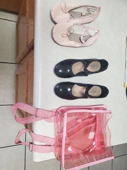 Ballerina / Tap Dance Shoes and bag