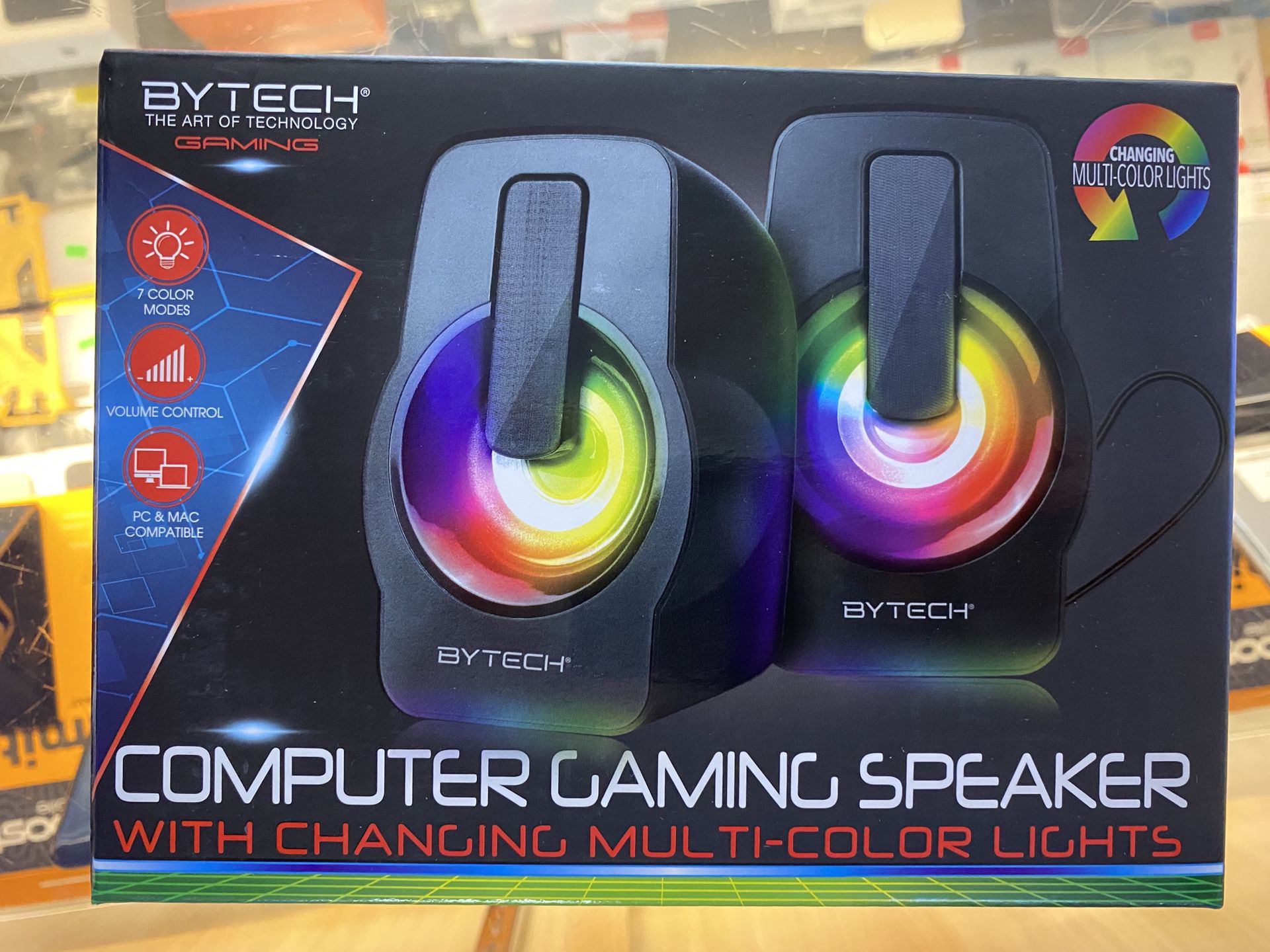 RGB MULTI COLOR COMPUTER GAMING SPEAKERS BRAND NEW IN BOX