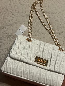 New Aldo white purse