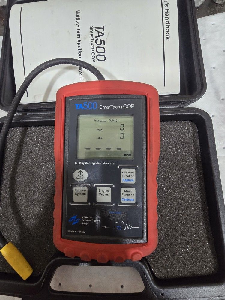 GTC TA500 Smartach + COP Multisystem Ignition Analyzer Black