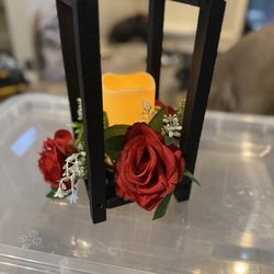 20 Candle Lantern Decor for Home, Valentine, Wedding, Party Table Decor (Black).