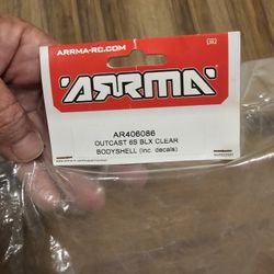 Arrma Ar407086 Body Clear Outcast Sealed