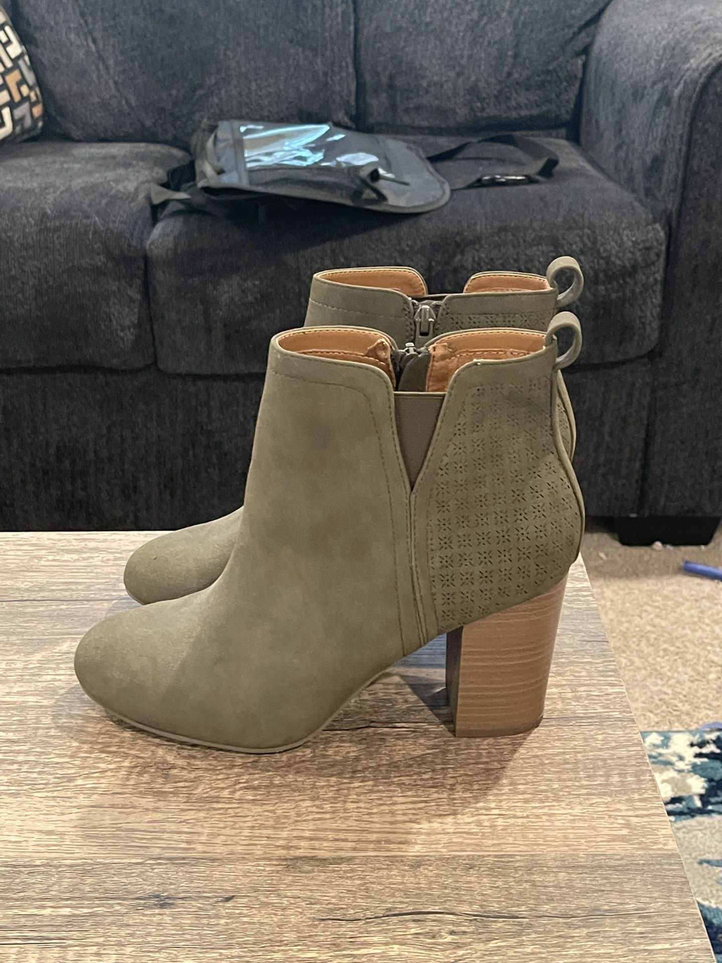 Torrid Size 9W Olive Green Boots