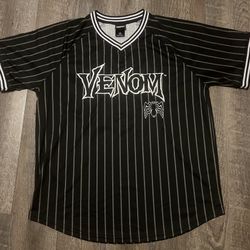 Marvel Venom Striped Batting Jersey Size XL
