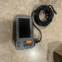 Borescope Camera with Light Endoscope Inspection Camera with 8+1 Adjustable LEDs, 4.3" Dual Lens Endoscope with 16.4ft Semi-Rigid Cable, 8mm