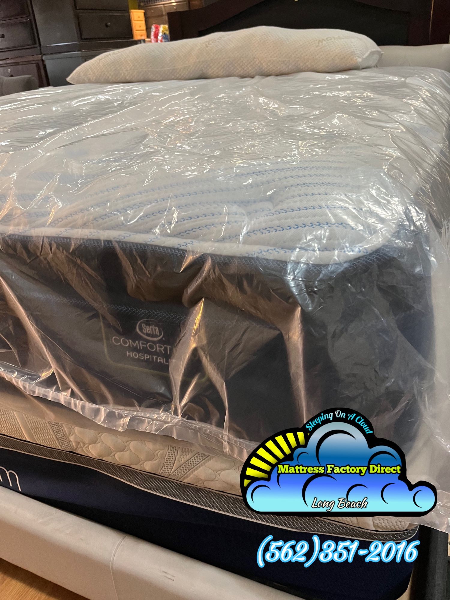 Serta Double Sided Pillowtop Mattress And Box Set New